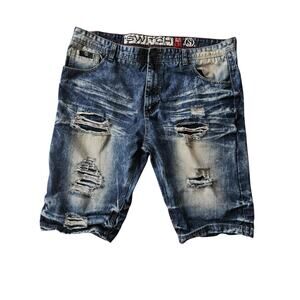 Switch Brand‎ Jean Shorts Sz 42 Vintage RARE Blue Jean Shorts Y2K